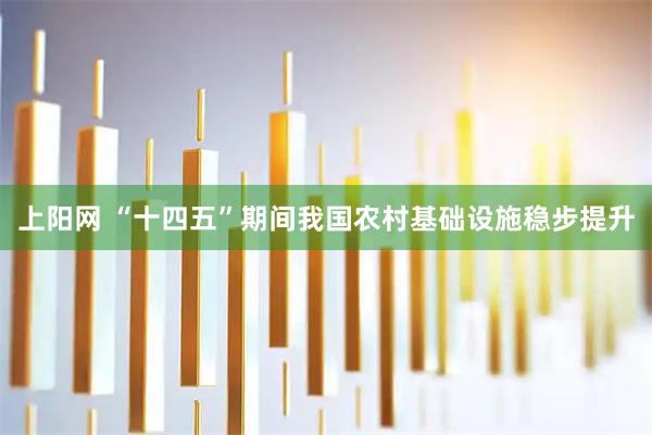 上阳网 “十四五”期间我国农村基础设施稳步提升